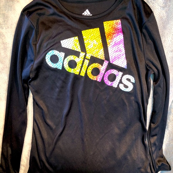 NWOT Girls Large (14) Adidas Climalite LS TShirt